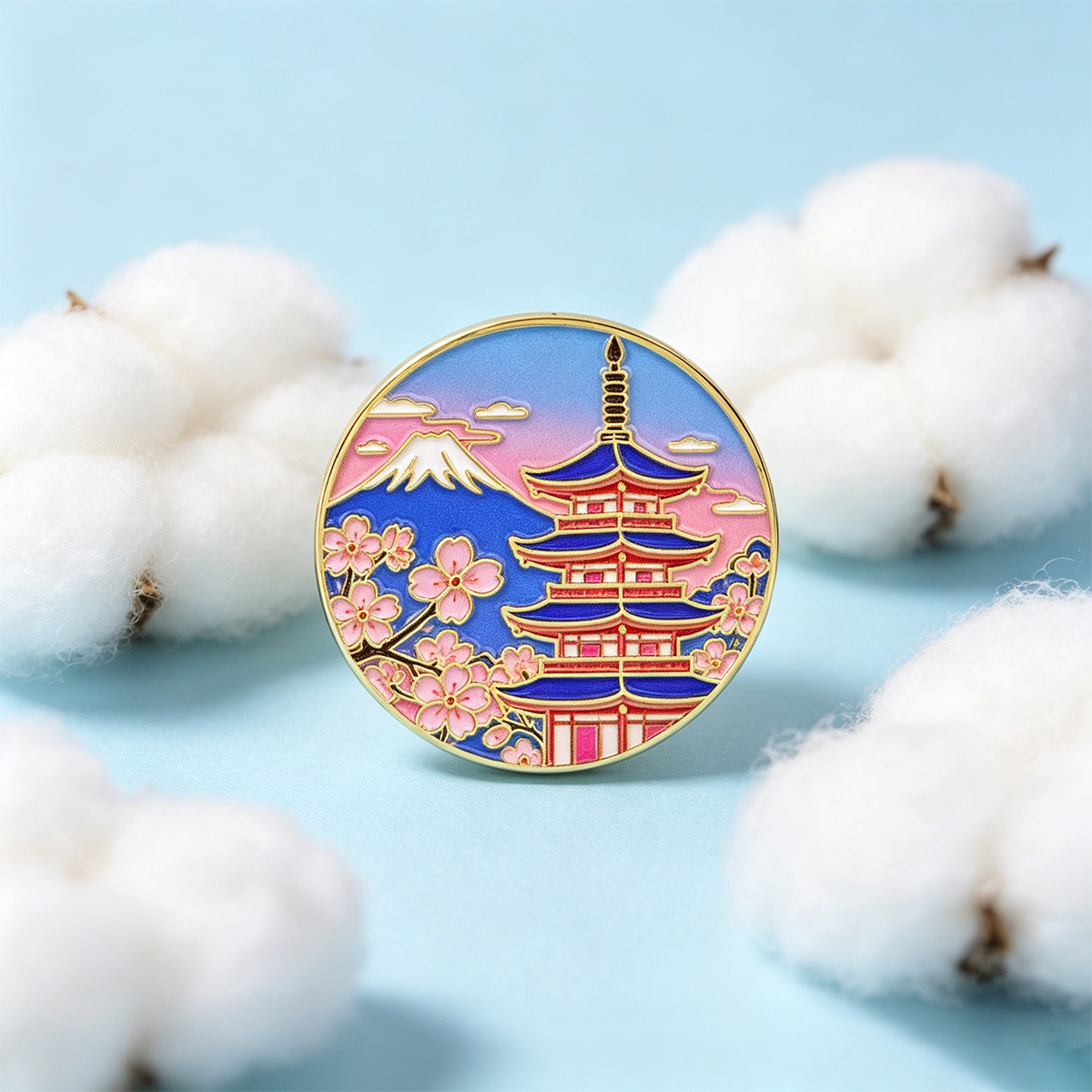 เข็มกลัดเคลือบลายดอกซากุระญี่ป - Travel Accessories Aesthetic บทวิจารณ์และราคา