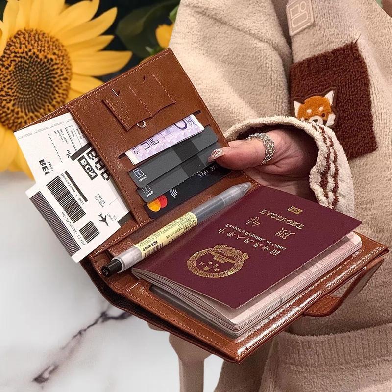 Travel Accessories India - กระเป๋าใส่พาสปอร์ตสำหรับเดินทาง ผู้หญิง ผู้ชาย ใส่บัตร ป้องกัน RFID
