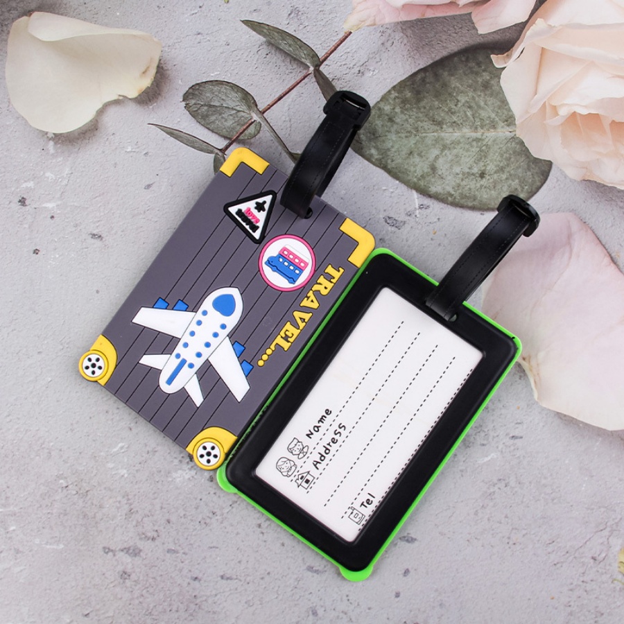 Soft PVC กระเป๋าแท็กเครื่องบิน - Travel Accessories India บทวิจารณ์และราคา