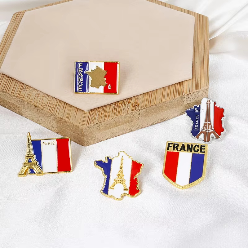 เข็มกลัดเคลือบลายธงชาติฝรั่งเศ - Travel Accessories Jewelry บทวิจารณ์และราคา